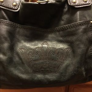 GIANNI BINI 😘 deep-brown rustic shoulder bag.